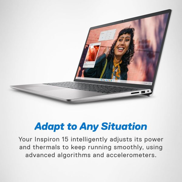 Dell Inspiron 3530 Laptop, 13th Gen Intel Core i5-1334U Processor, 16GB, 512GB SSD, 15.6"(39.62cm) FHD 120Hz 250 nits, Backlit KB, Windows 11 + MSO'24 & 15 Month McAfee, Silver, Thin & Light- 1.62kg - Image 4